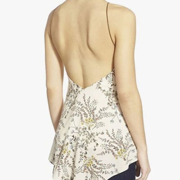 Bailey/44 Botanical Floral Crepe Halter Top - Size M - Picture 2 of 12